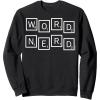Scrabble Word Nerd Tiles Sweatshirt(Black)