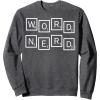 Scrabble Word Nerd Tiles Sweatshirt(Dark Heather Grey)