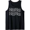 Scrabble Word Nerd Tiles Tank Top(Black)