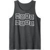 Scrabble Word Nerd Tiles Tank Top(Dark Heather Grey)