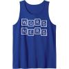 Scrabble Word Nerd Tiles Tank Top(Royal Blue)