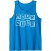 Scrabble Word Nerd Tiles Tank Top(Sapphire Blue)