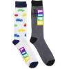 mens Hasbro Board Games Single Crew Casual Sock, The Game of Life-grey, 10 13 US