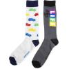 mens Hasbro Board Games Single Crew Casual Sock, The Game of Life-grey, 10 13 US