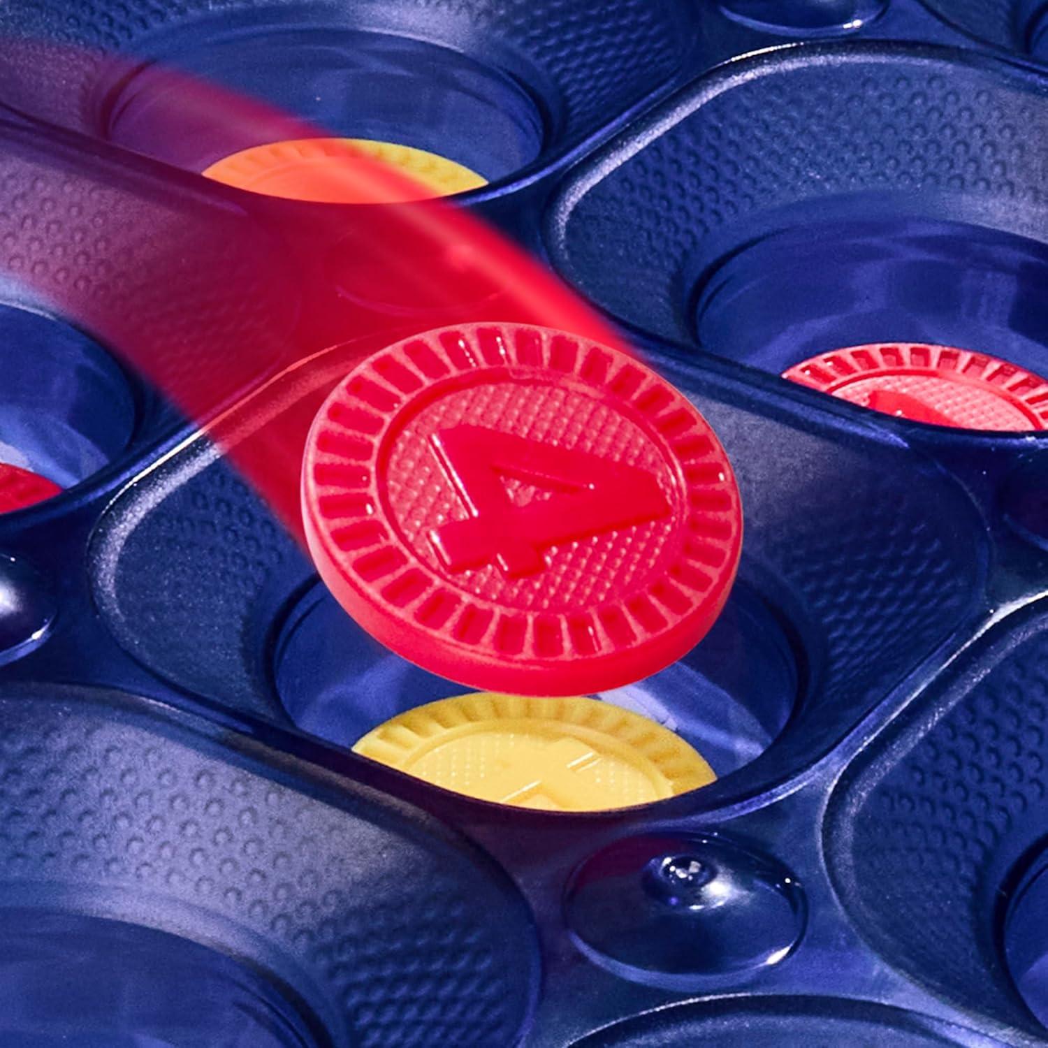 imageConnect 4 Frenzy Game Bounce Discs 4 The Win Family Party Games for Kids Teens and Adults Ages 8 2 to 6 Players 10 Mins Portable Games