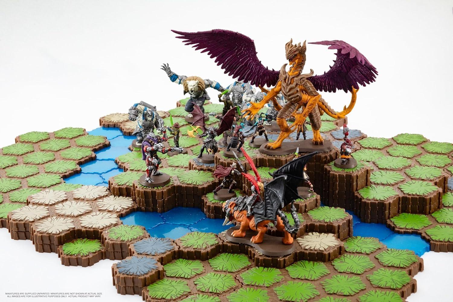 imageRenegade Game Studios Heroscape Age of Annihilation Master Set 20 Unpainted Yet Highly Detailed Miniatures for 2 Players Ages 14 Tons of Content to Support Epic Gaming Sessions