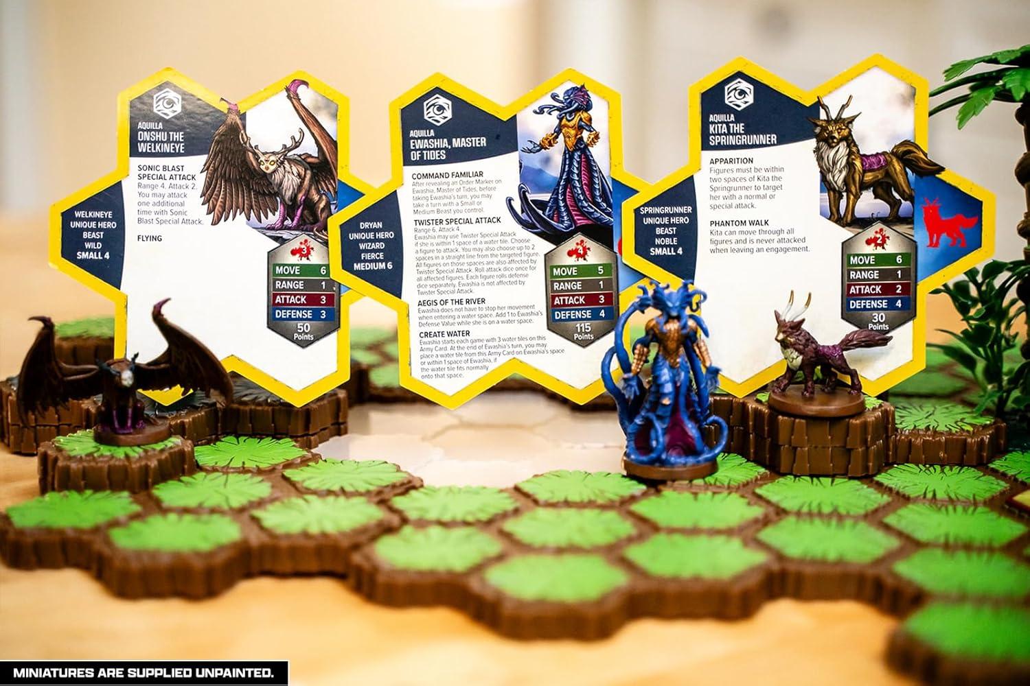 imageRenegade Game Studios Heroscape Battle for The Wellspring Battle Box Standard Edition 2 Players Ages 14 and up Contains 6 Unpainted Miniatures Terrain and Exclusive Wellspring Water Tiles