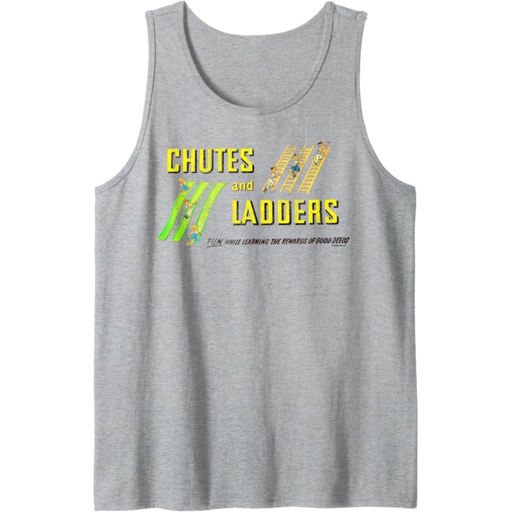 imageChutes And Ladders Classic Logo Tank TopHeather Grey