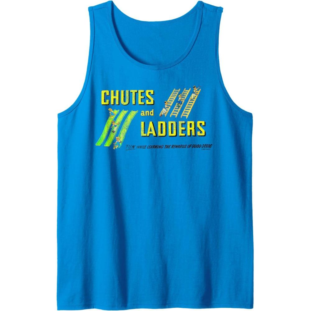 imageChutes And Ladders Classic Logo Tank TopSapphire Blue