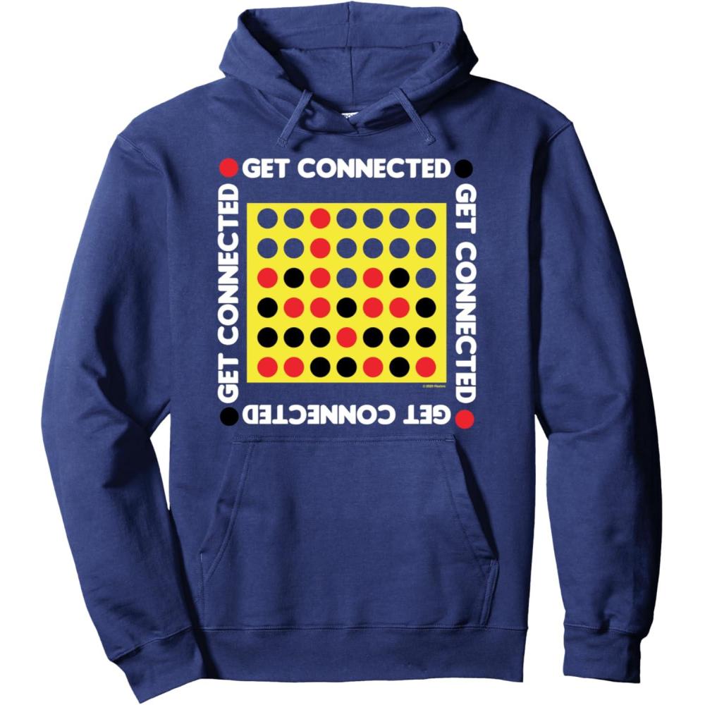 imageConnect Four Game Box Up Pullover HoodieNavy Blue