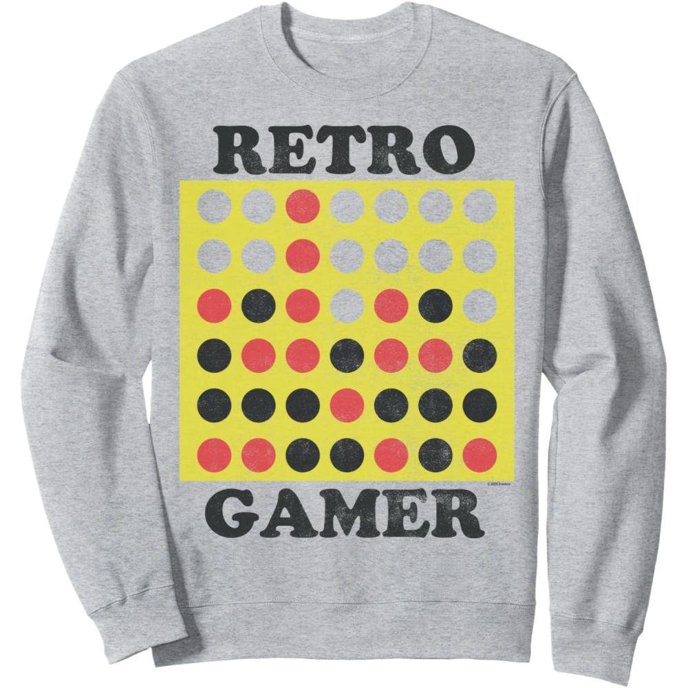 imageConnect Four Retro Gamer Board SweatshirtHeather Grey