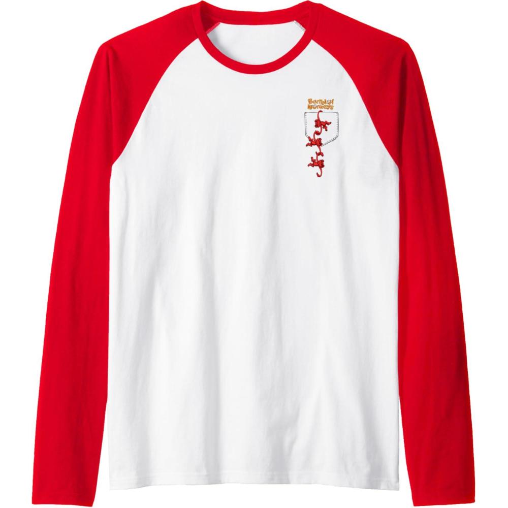 imageFaux Pocket Raglan Baseball TeeRedWhite