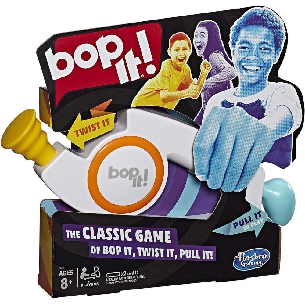 imageHasbro Gaming Bop It Electronic Game for Kids Ages 8 and up Kids Games for 1 or More Players Board Games for Kids Kids Gifts