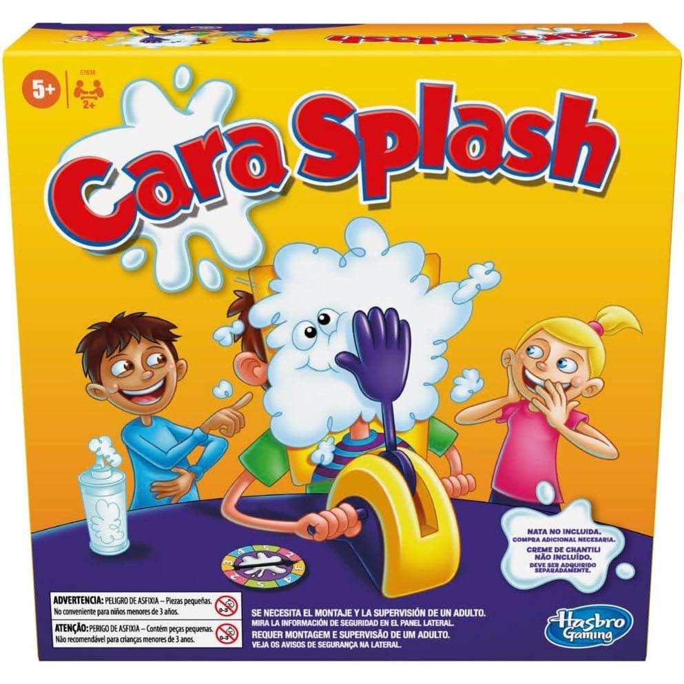 imageHasbro Gaming Pie Face Game Whipped Cream Family Board Game for Kids Ages 5 and Up for 2 or More Players Funny Preschool Games Kids Gifts