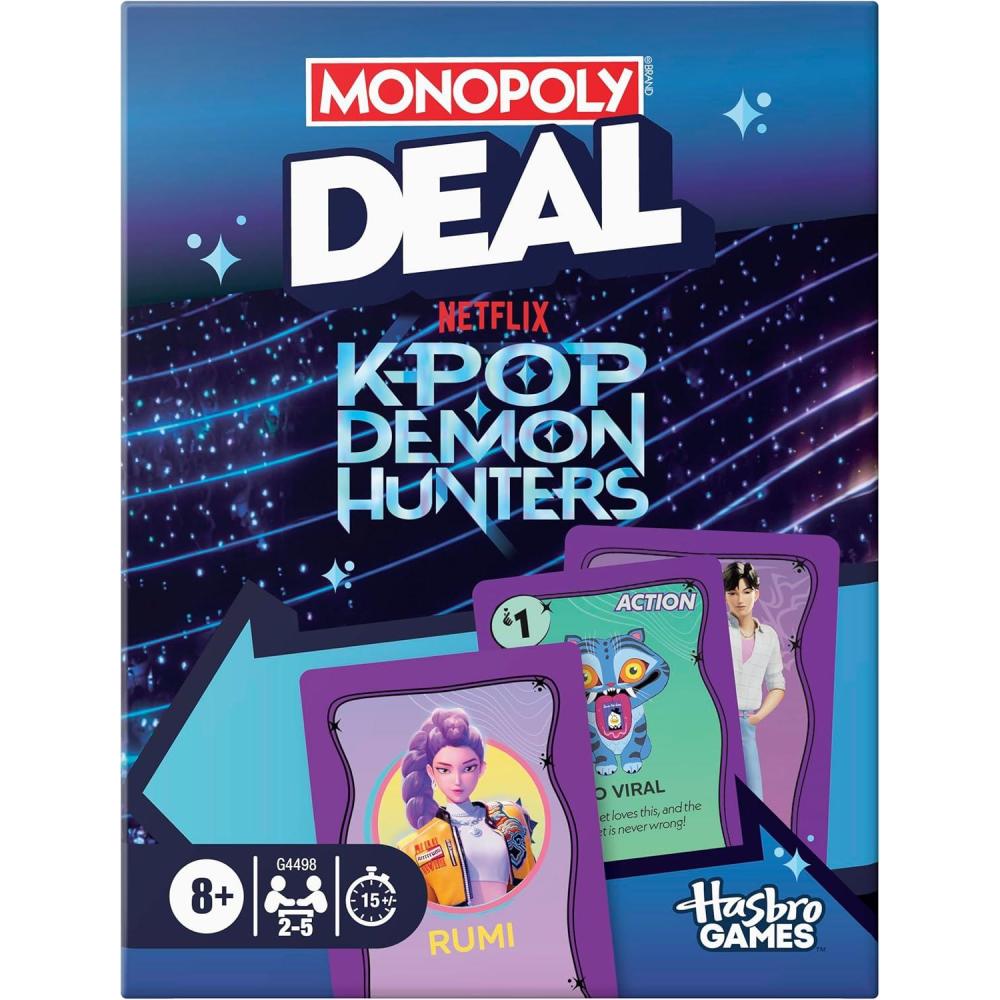 imageMonopoly Deal Kpop Demon Hunters Card Game  Family Games for Kids Tweens Teens and Adults  25 Players  15 mins  Ages 8