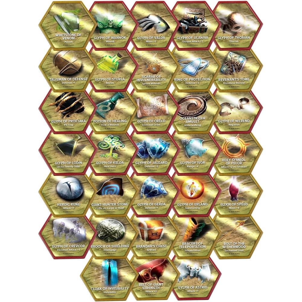 imageRenegade Games Heroscape Glyph Pack Expansion 33 New Glyphs Miniatures Game Accessory Tabletop AddOn Harness The Magical Powers of Valhalla