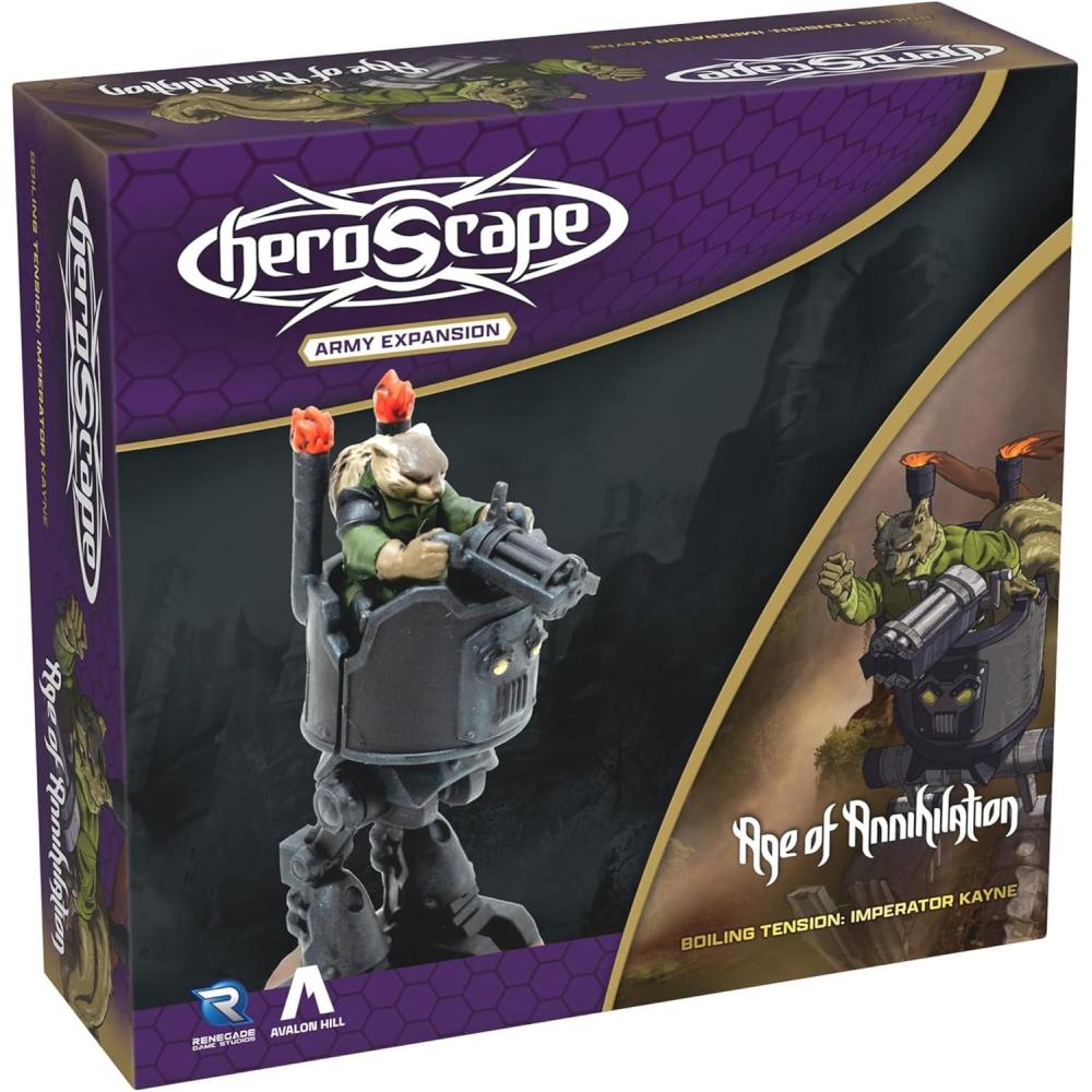 imageRenegade Games Heroscape Imperator Kayne Army Expansion 1 Assembled Unpainted Figure ampamp 1 Army Card Miniatures Game Accessory Battle AddOn