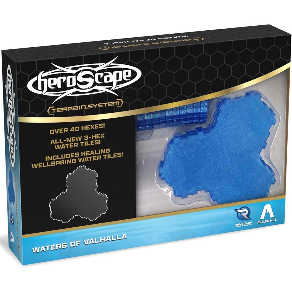 imageRenegade Heroscape Waters of Valhalla Terrain Expansion New Tiles Build ampamp Customize New Environments Over Which to Battle for Valhalla Ages 14