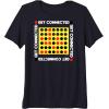 Connect Four Game Box Up Premium T-Shirt(Navy Blue)