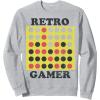 Connect Four Retro Gamer Board Sweatshirt(Heather Grey)
