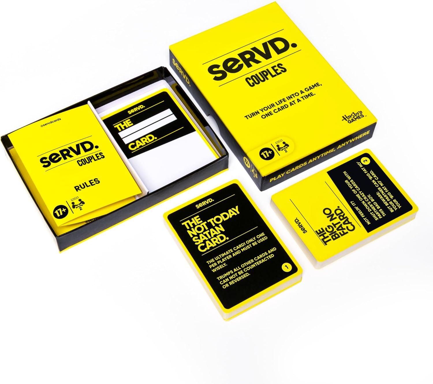 imageSERVD Hasbro Games Couples Game  Hilarious RealLife Card Game for Partners  Funny Gifts for Anniversary Date Nights Valentines Day  2 Players  Ages 17SERVD Hasbro