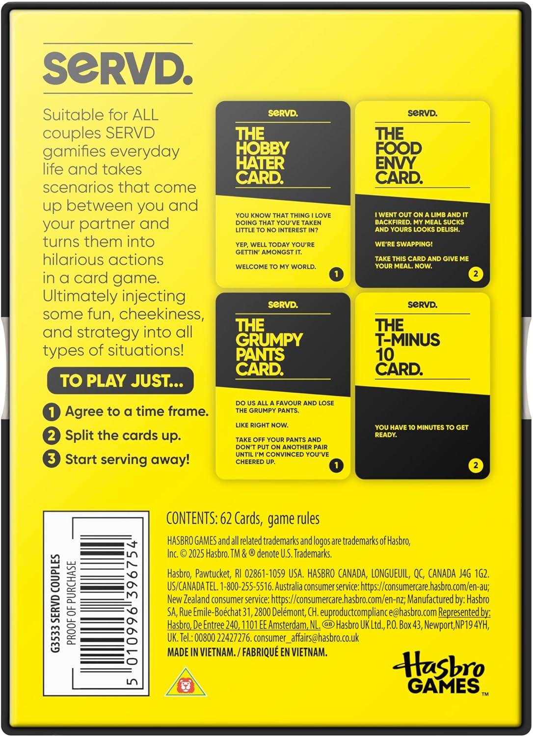 imageSERVD Hasbro Games Couples Game  Hilarious RealLife Card Game for Partners  Funny Gifts for Anniversary Date Nights Valentines Day  2 Players  Ages 17SERVD Hasbro