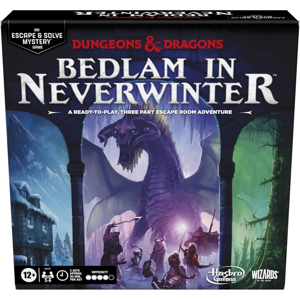 imageHasbro Gaming Dungeons ampamp Dragons Bedlam in Neverwinter Board Game Escape Room Cooperative Strategy Games for Ages 12 26 Players 3 Acts Approx 90 Mins Each Amazon Exclusive