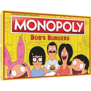 Monopoly Bobs Burgers Board Game | Themed Bob Burgers TV Show Monopoly Game | Officially Licensed Bob’s Burgers Game