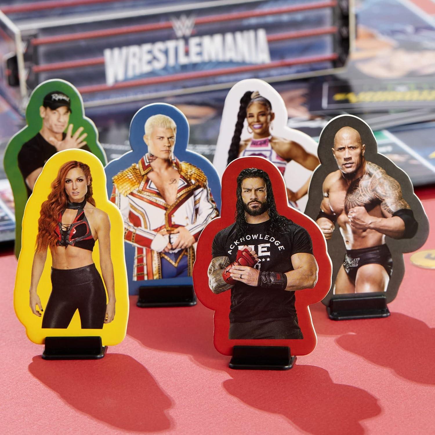 image:imageHasbro Gaming Monopoly Wrestlemania Edition Board Game for Ages 8 and up Monopoly Game Inspired by WWE Wrestlemania Family Games for 26 Players Kids Games