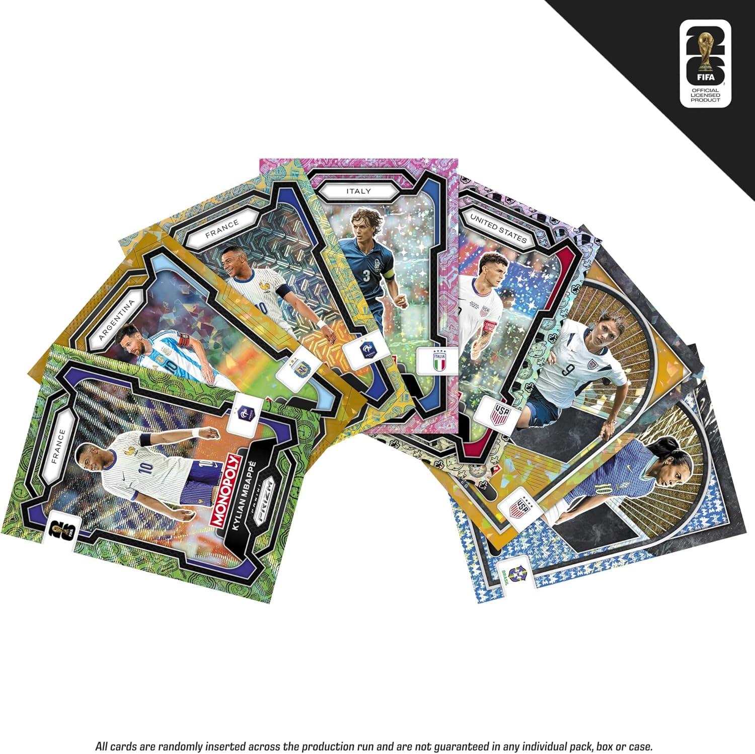 image:imageMonopoly Panini Prizm FIFA World Cup Trading Cards Booster Box Current Stars and FIFA World Cup Legends Gifts for Soccer Fans
