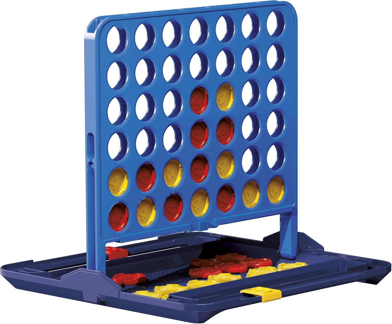 image:imageOfficial Hasbro Games Connect 4 Game 2025 Edition Allin1 Storage Carrying Case Score Tracker Ages 6 2 Players Family Games for Kids