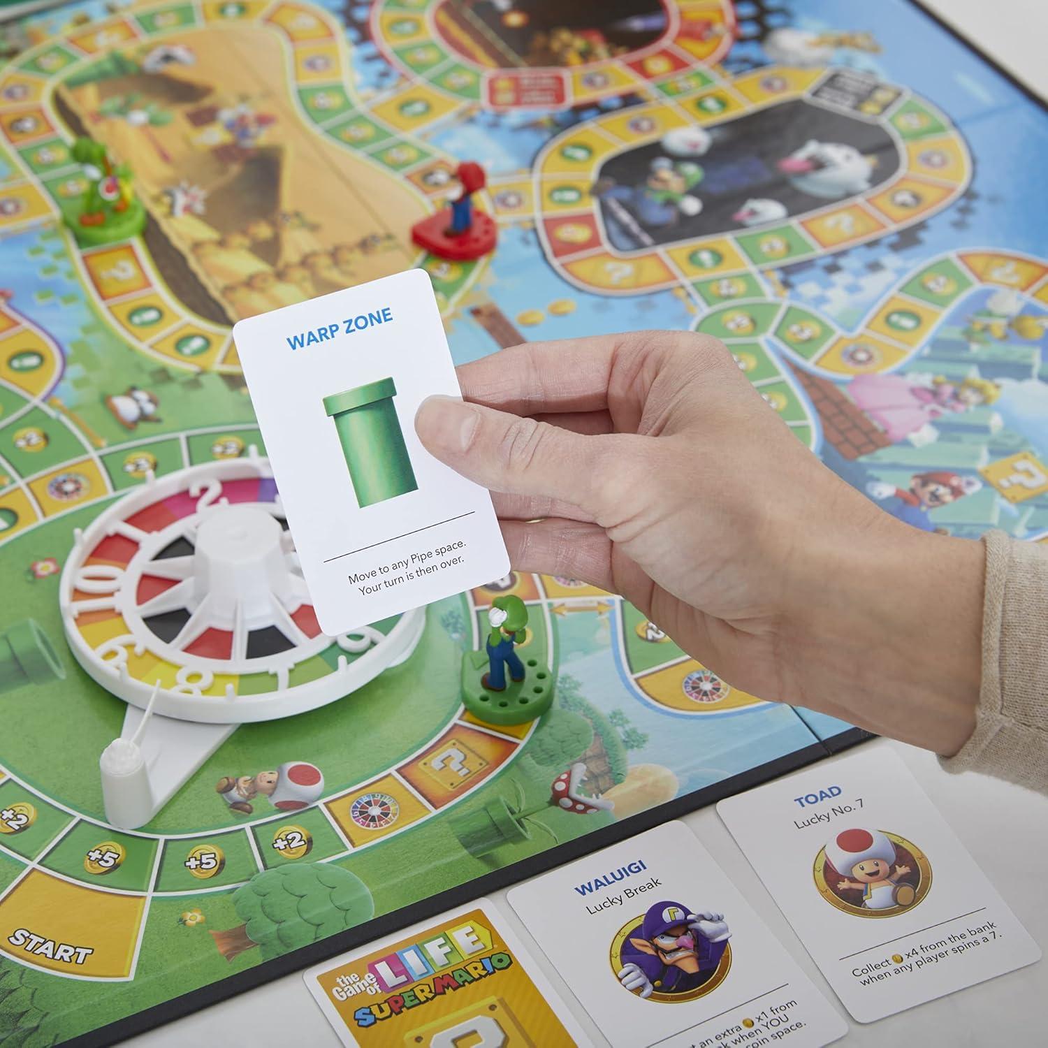 image:imageHasbro Gaming The Game of Life Super Mario Edition Board Game for Kids Ages 8 and Up Play Minigames Collect Stars Battle Bowser