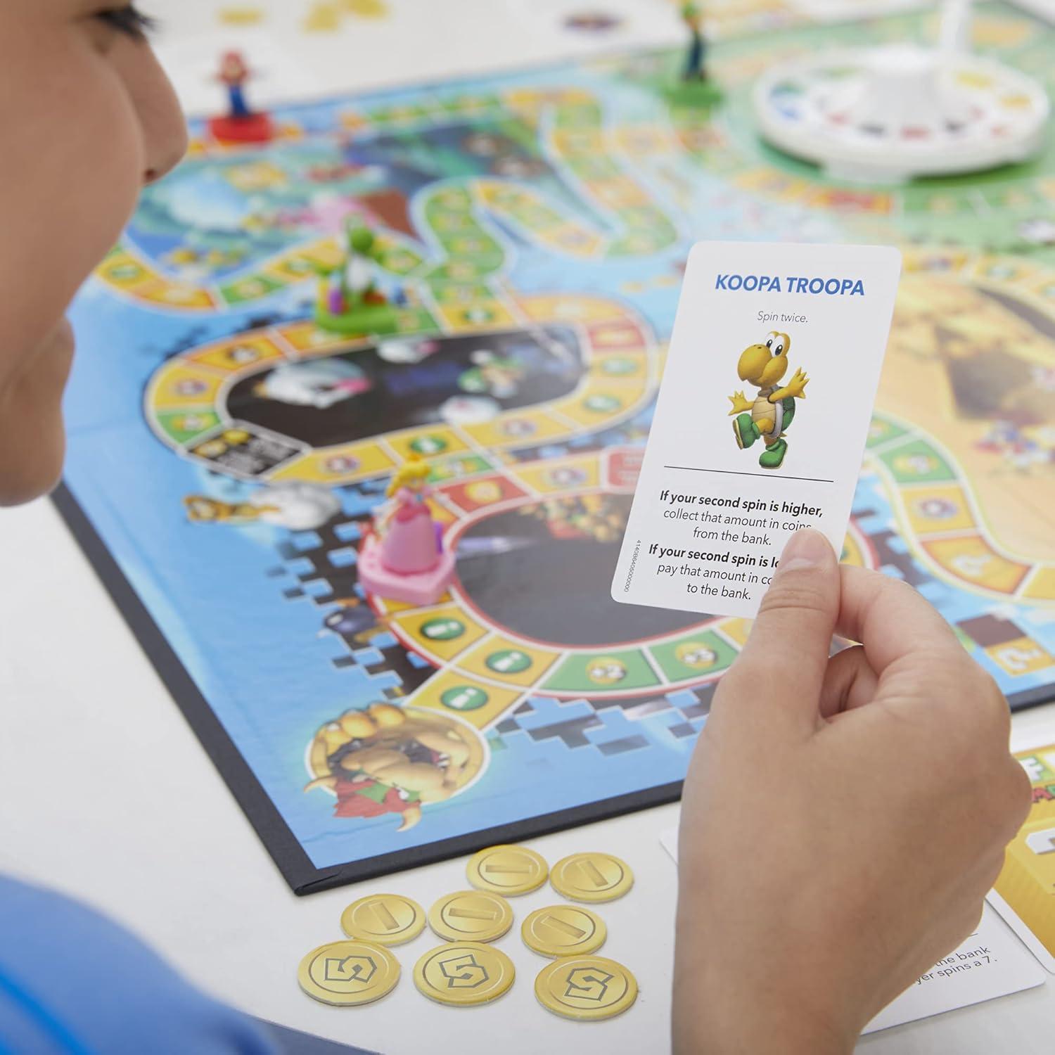 image:imageHasbro Gaming The Game of Life Super Mario Edition Board Game for Kids Ages 8 and Up Play Minigames Collect Stars Battle Bowser
