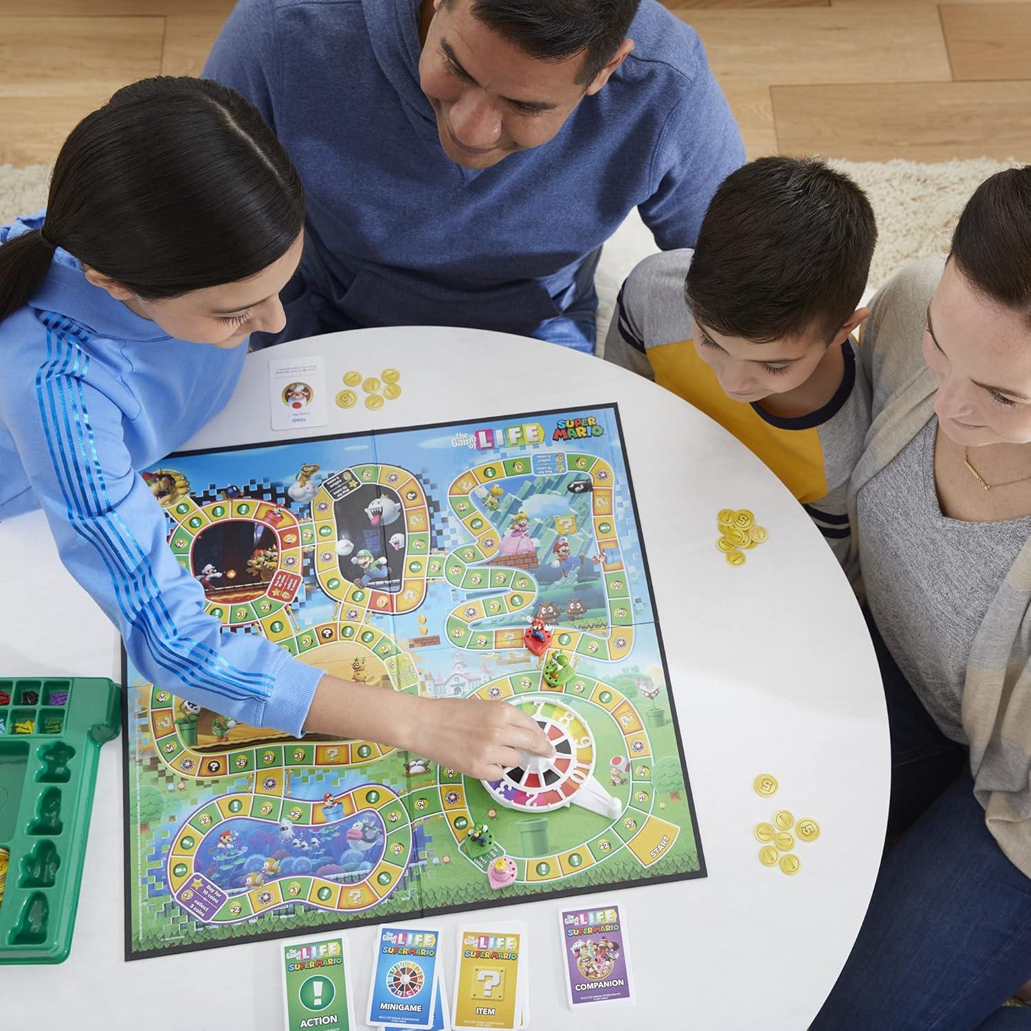 image:imageHasbro Gaming The Game of Life Super Mario Edition Board Game for Kids Ages 8 and Up Play Minigames Collect Stars Battle Bowser