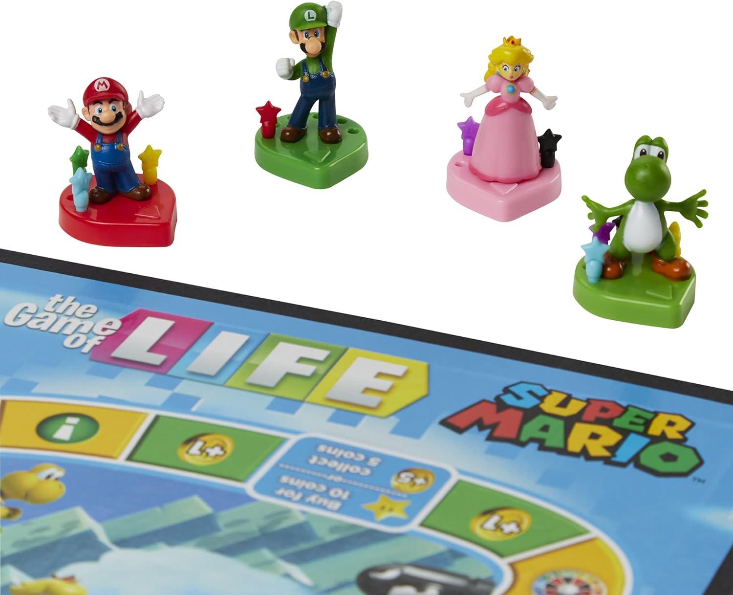 image:imageHasbro Gaming The Game of Life Super Mario Edition Board Game for Kids Ages 8 and Up Play Minigames Collect Stars Battle Bowser